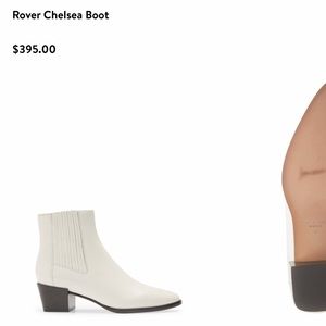 Rag and Bone Rover Chelsea Boot 8 antique White